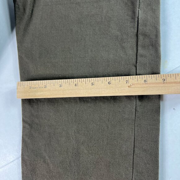 Gustin Jeans Men 28x32* 567 Slim Straight Army Green Faded Selvedge Denim Tag 31 - Picture 13 of 16